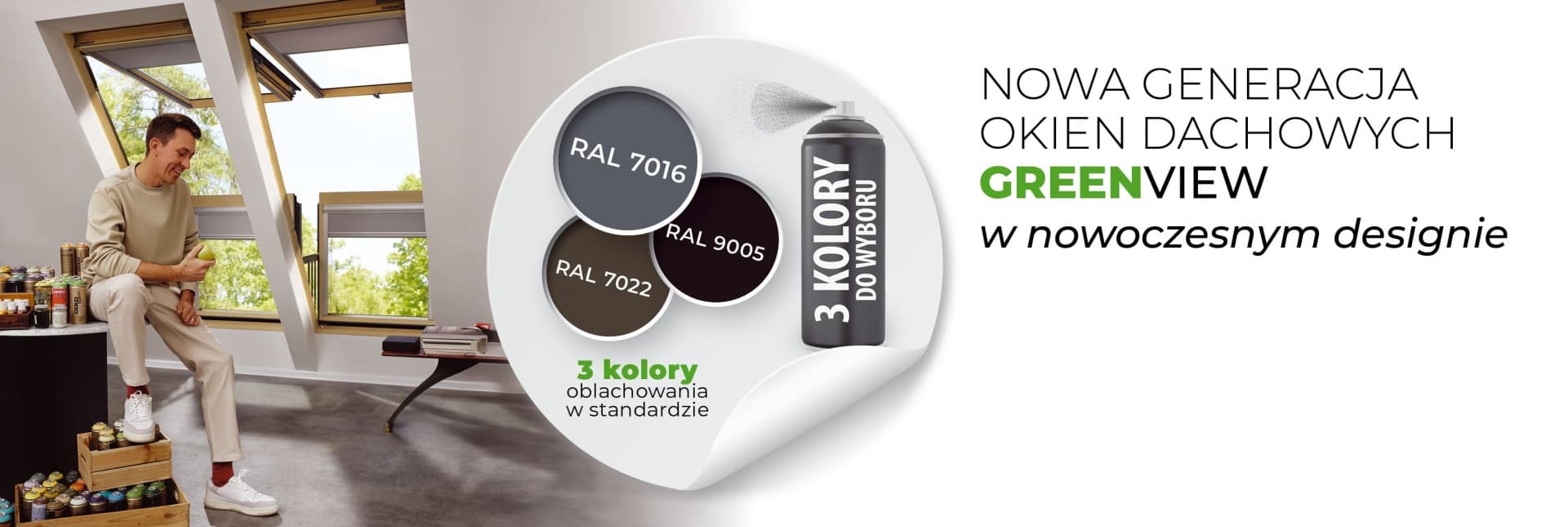 Okna dachowe FAKRO GREENVIEW